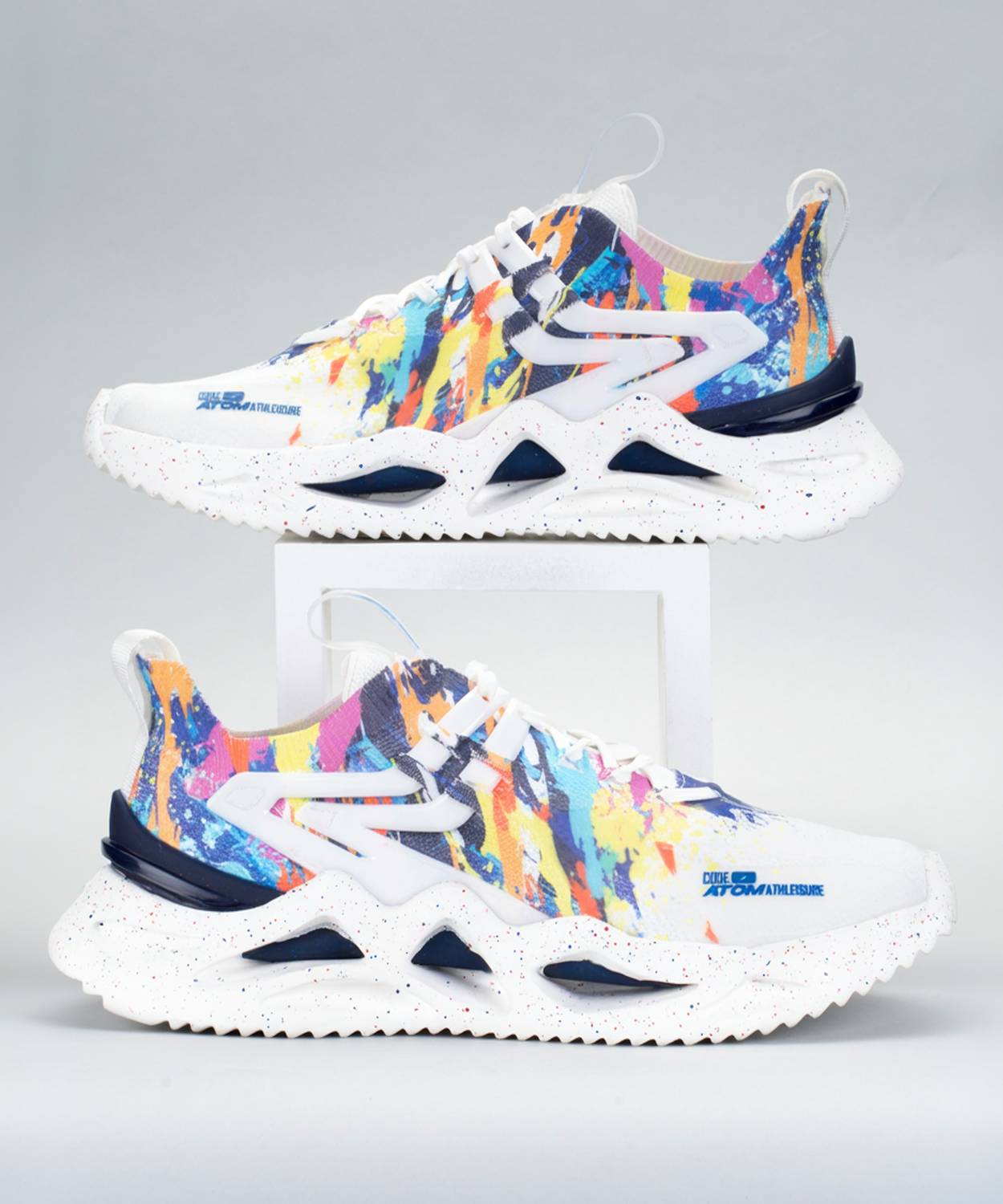 ATOM Dynamic Color Burst Sneakers For Men
