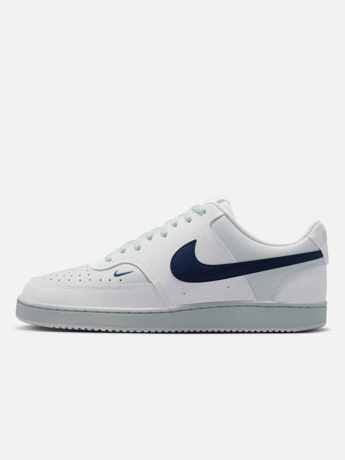 NIKE Court Vision Low Basketball Shoes For Men White - Image 2