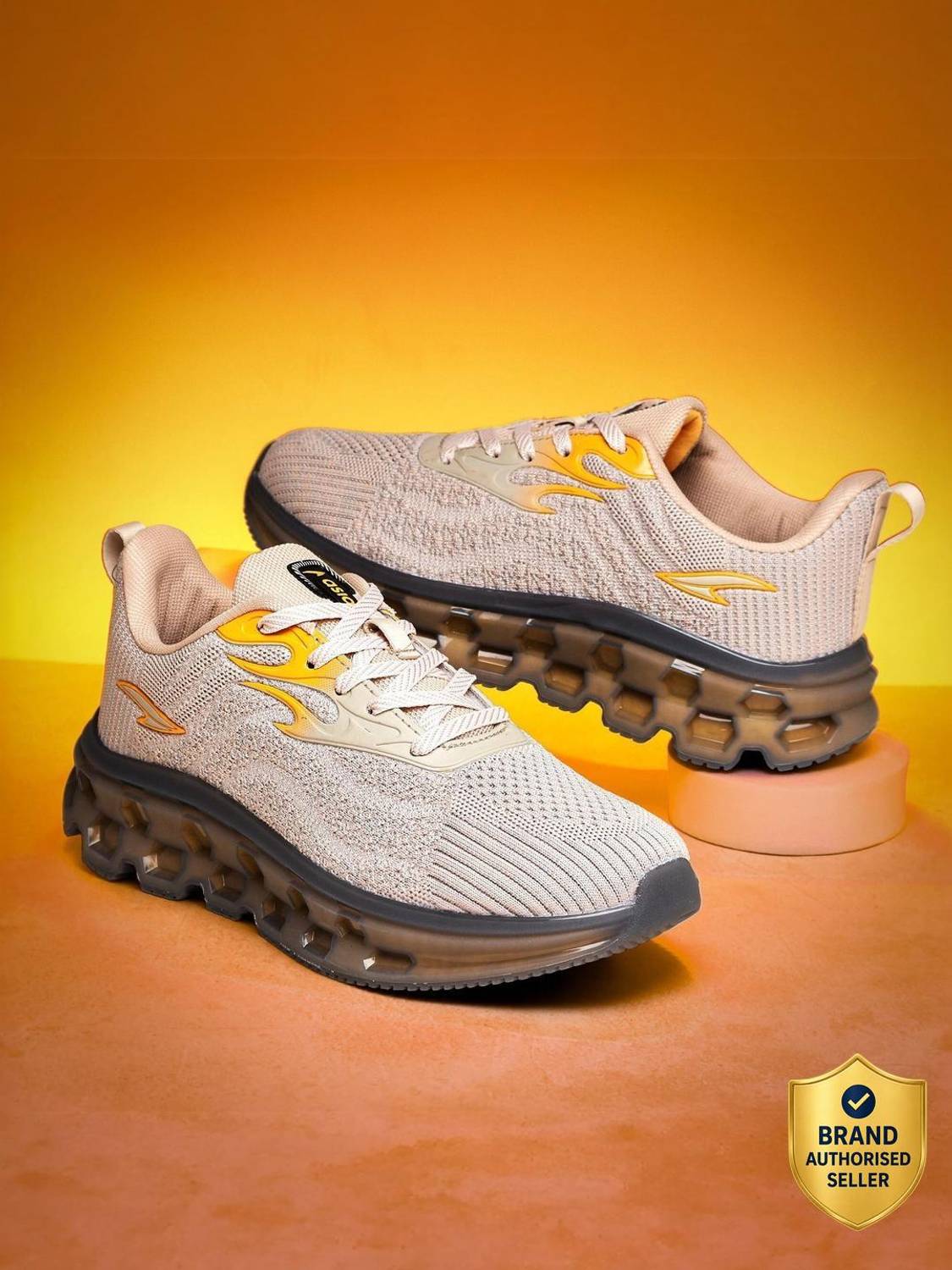 asian Powerplay-29 Lightweight Men's Running Shoes | HexaFlow High Grip TPU Sole Running Shoes For Men
