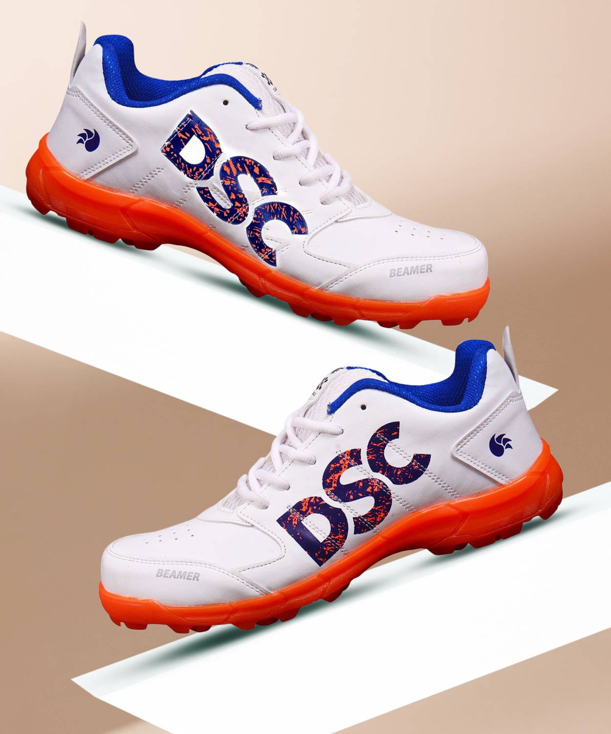 DSC Beamer Cricket Shoes for Men, Orange