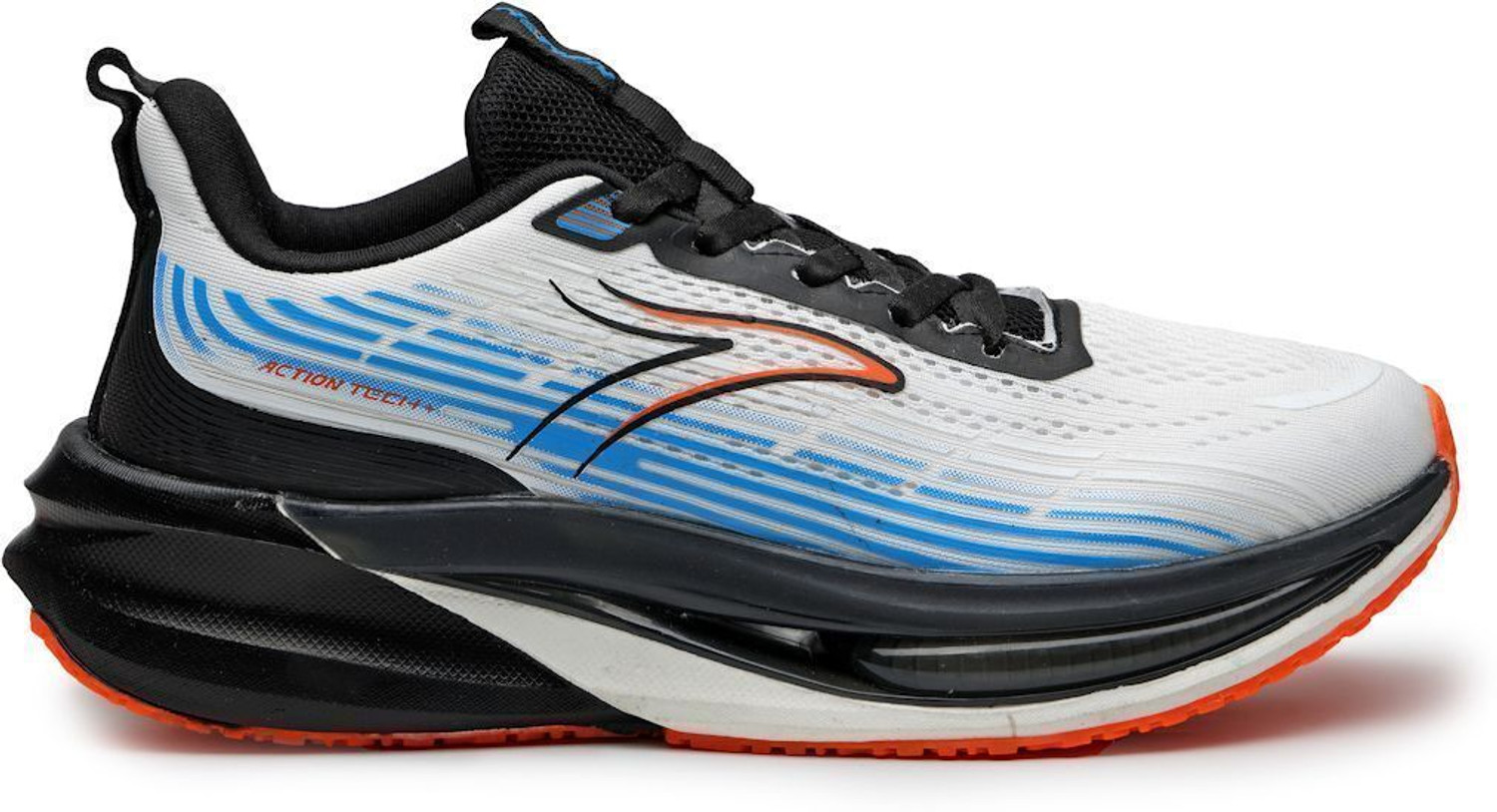Image of action Athleo TURBO-2503 Lightweight | Breathable | Comfortable Sports Lace-Up Running Shoes For Men