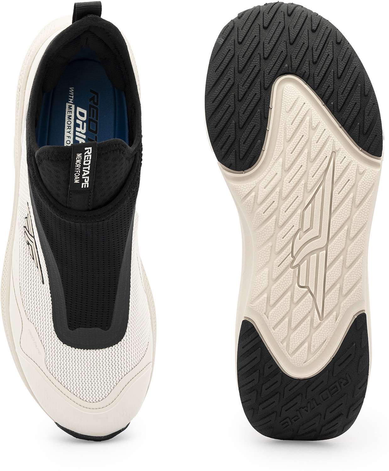 Image of RED TAPE Low Cut Walking Slip-On for Men in Beige | Walking Slip-On Walking Shoes For Men