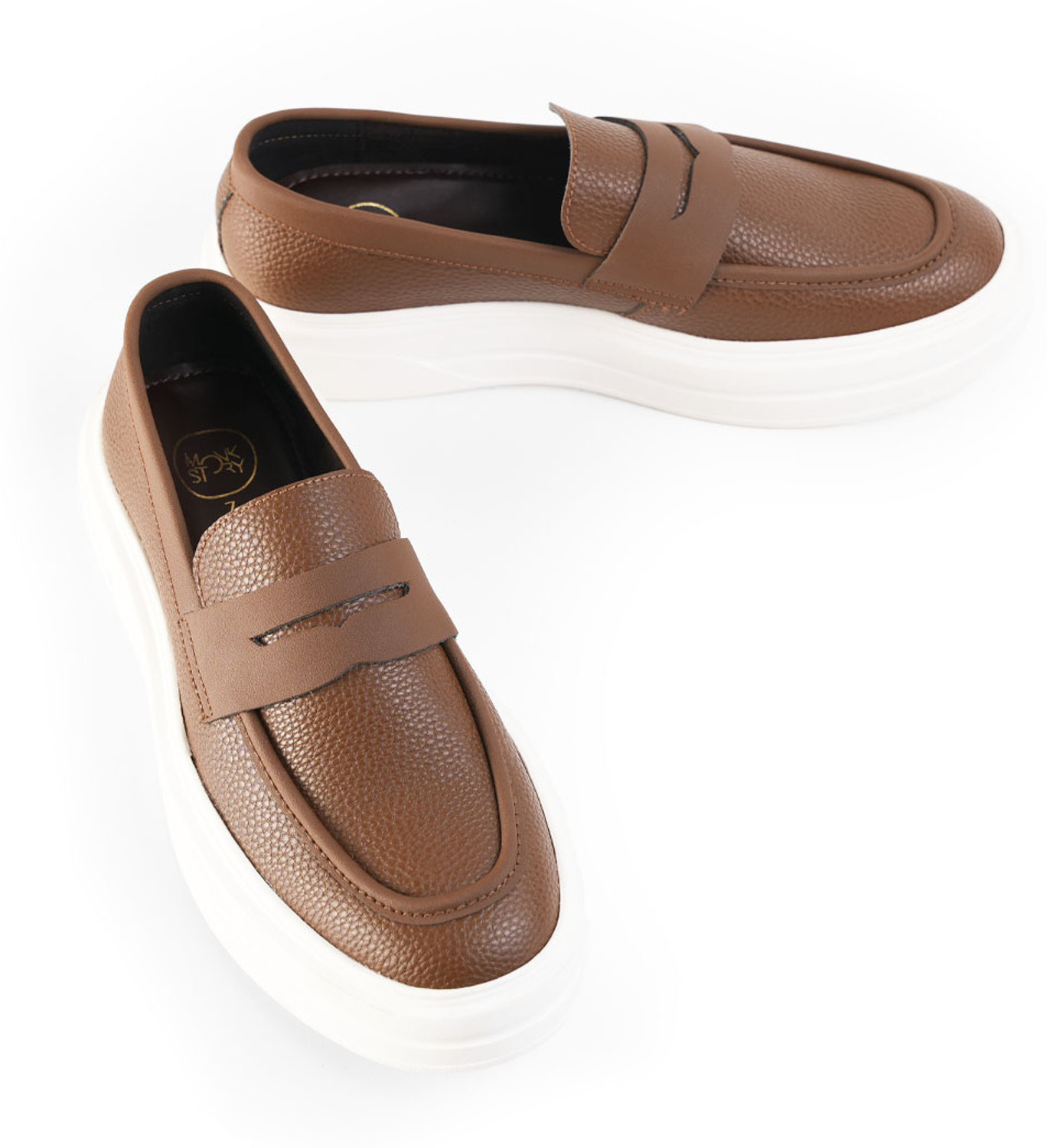 Image of MONKSTORY Monkstory Chunky Luxe Slip-On Sneakers - Tabac Brown Sneakers For Men