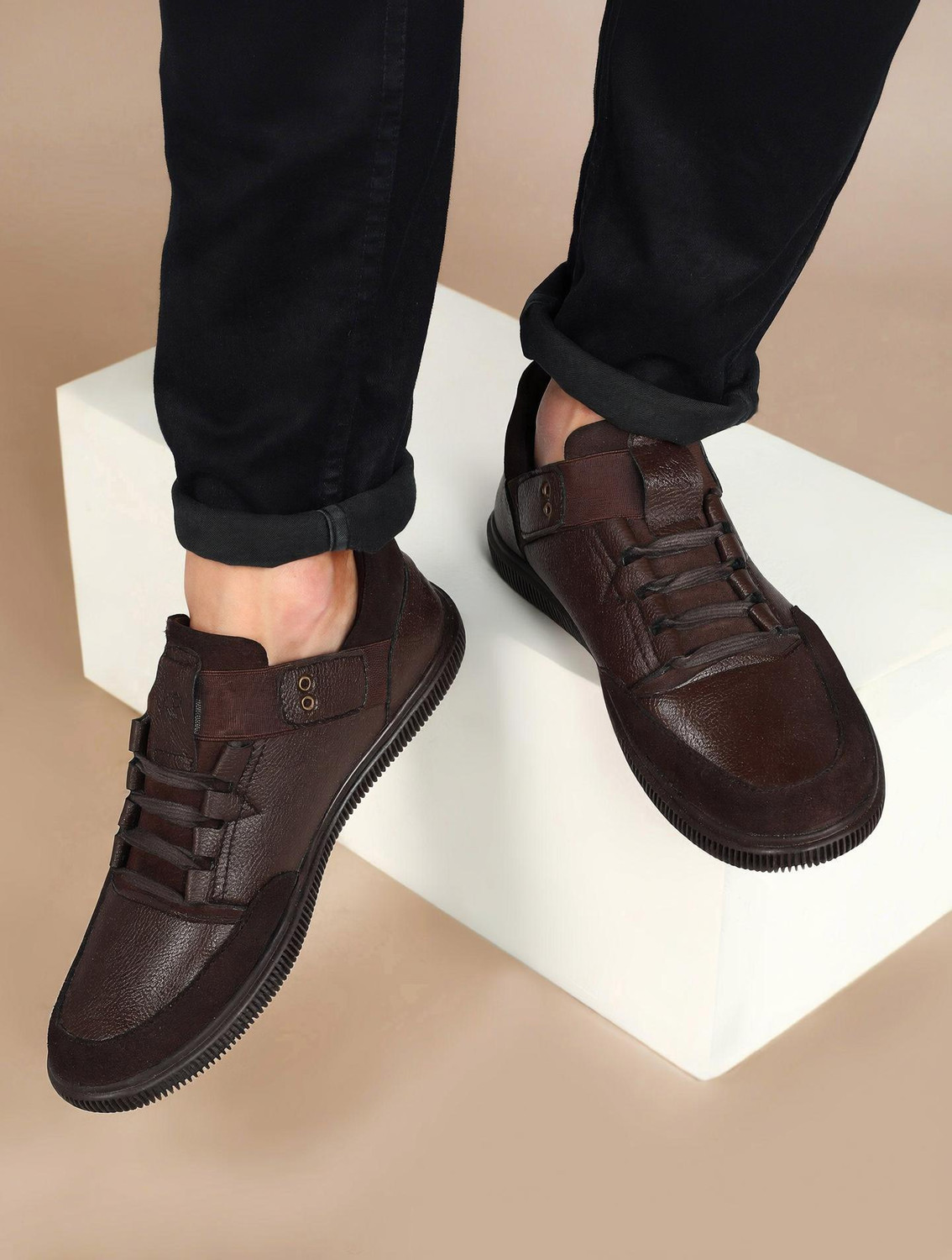 Image of BUCKAROO WALDO Jaripeo Vegan Leather Casual Shoes Sneakers For Men