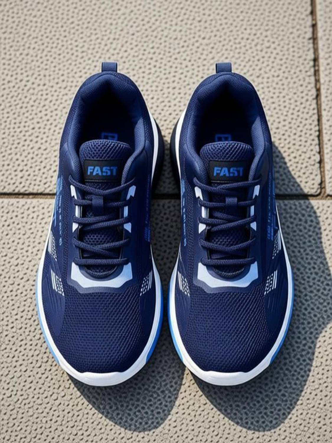 BRUTON Trendy Blue Sneakers For Men - Image 3
