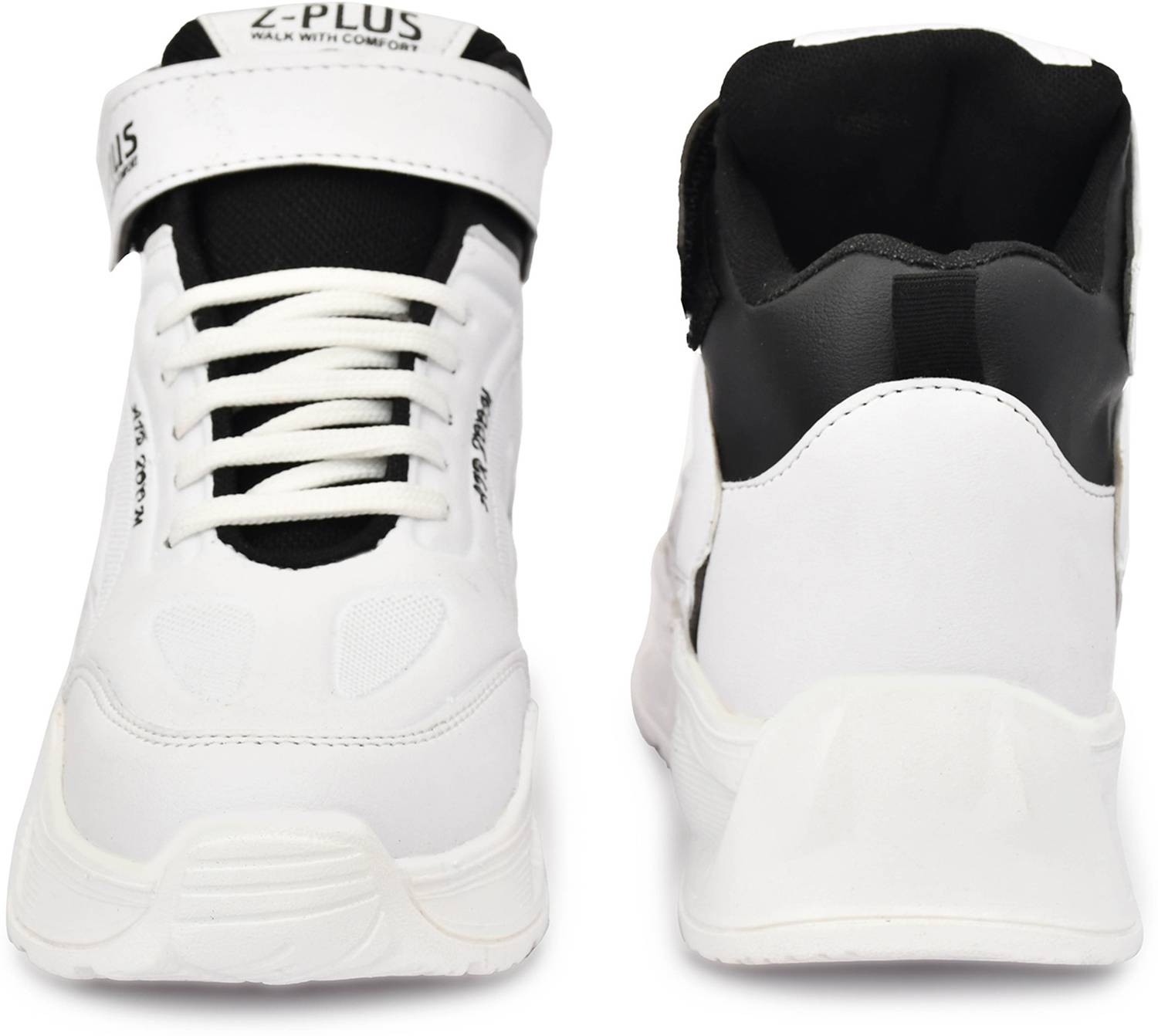 Zpluse Men's High Top Sneaker Lace Up Boot Shoes - Image 3