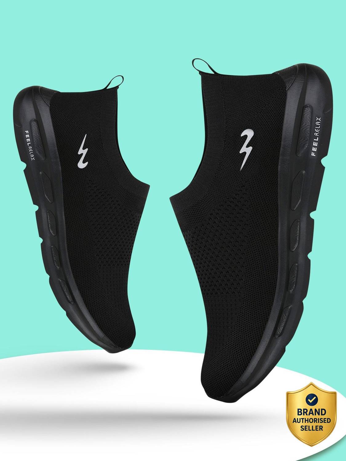 CAMPUS KING PLUS Men's Black Walking Shoes - Image 1