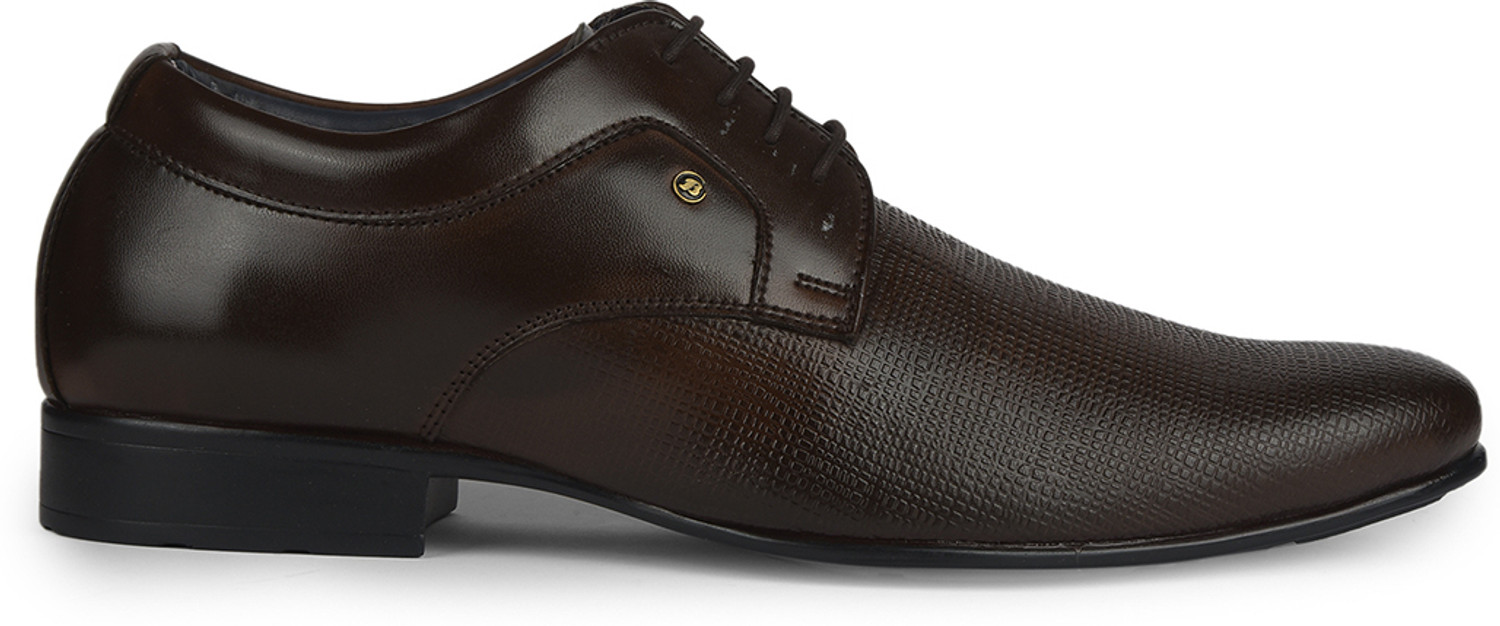 Image of Bata Bata Men Formal Derby Lace Up Shoes - Brown (7Uk) Derby For Men