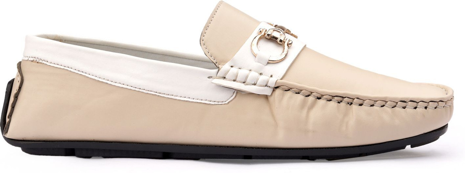 Image of Shozie Men's Stylish Casual Loafers Shoes Loafers For Men (Beige, 9)