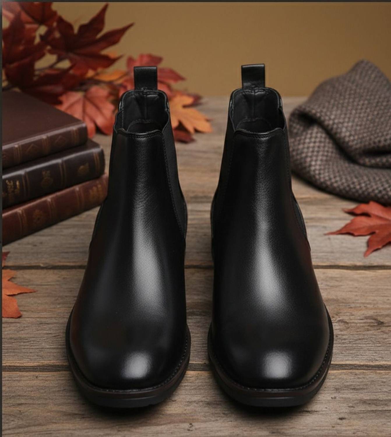 BRANDIGO Men's Synthetic Leather Chelsea Boots - Image 3