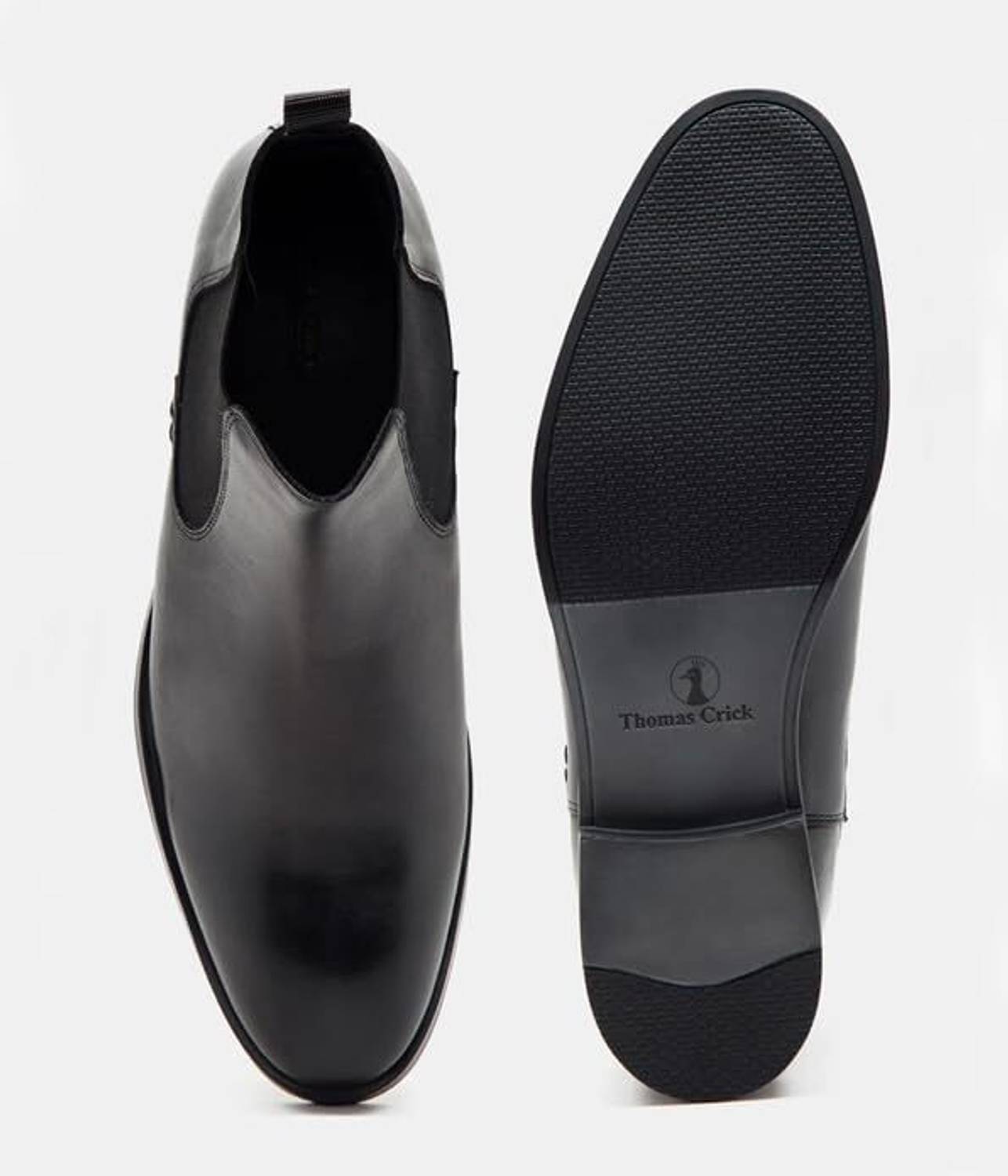 Thomas Crick Premium Leather Pull Tab Chelsea Boots For Men - Image 5