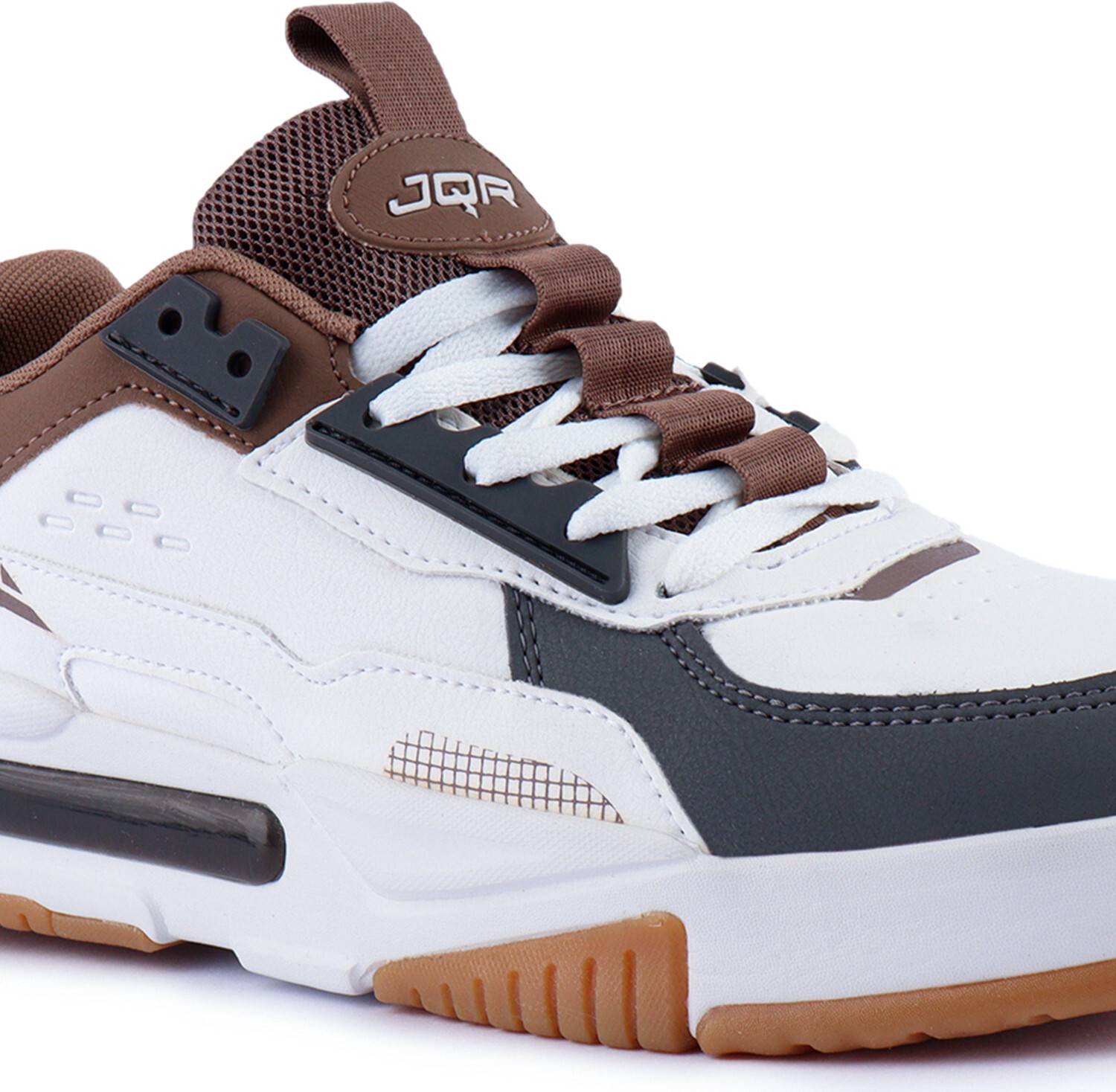 JQR SIGNATURE Men's White Sneakers - Image 5