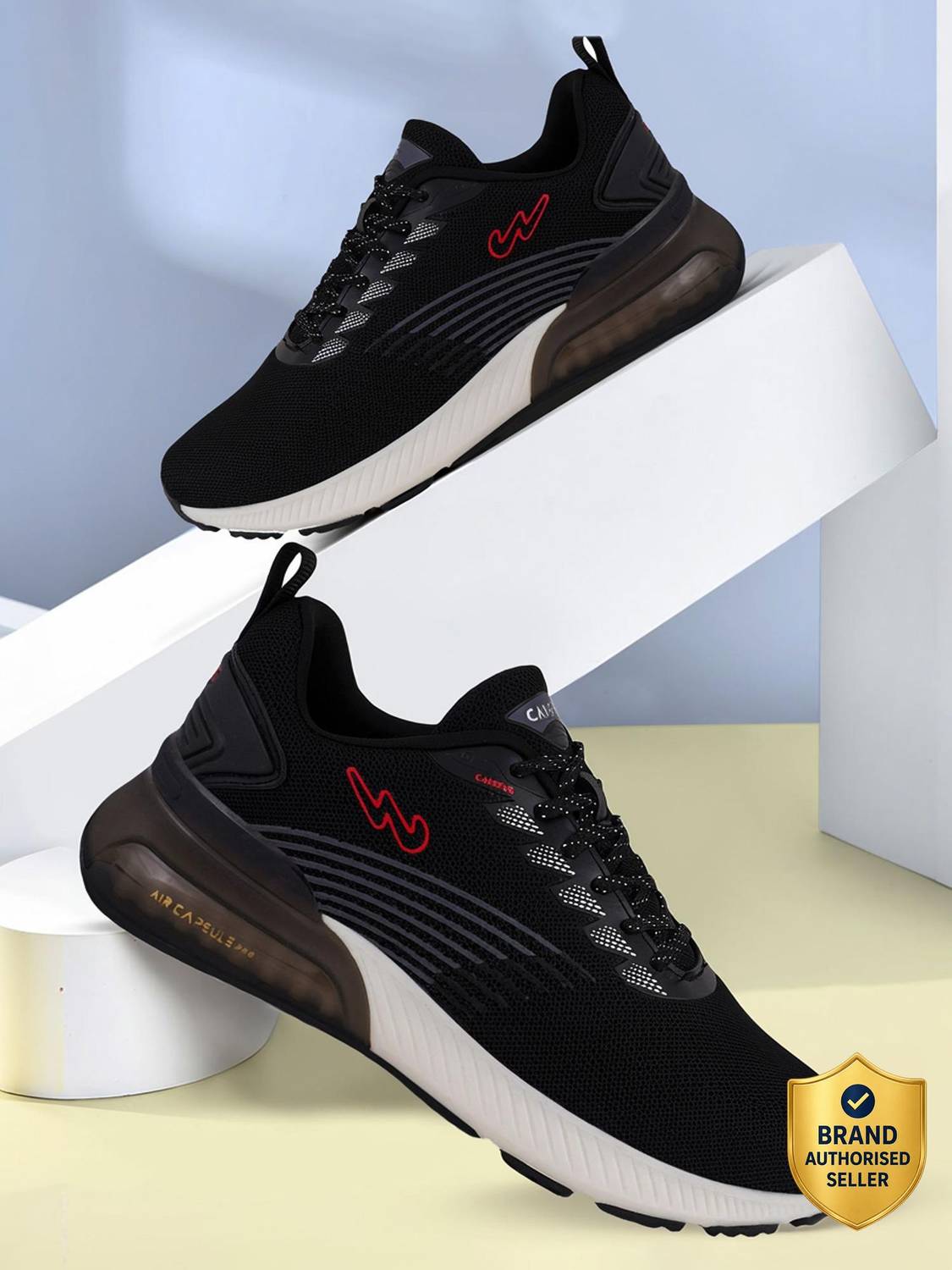 CAMPUS MOVE Running Shoes for Men Black
