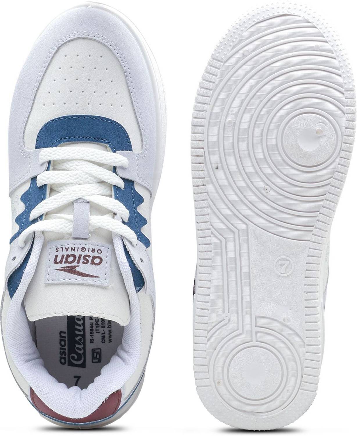 Asian Soft Cushioned Insole Sneakers For Men White - Image 3