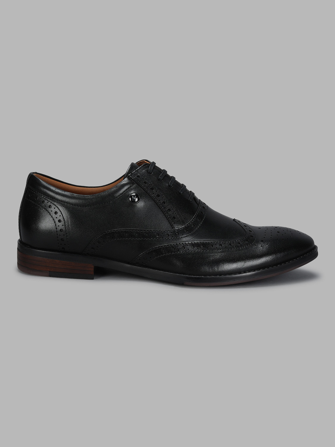 Image of LOUIS PHILIPPE Premium Leather Breathable Anti-Slip with Heel Formal Oxford For Men