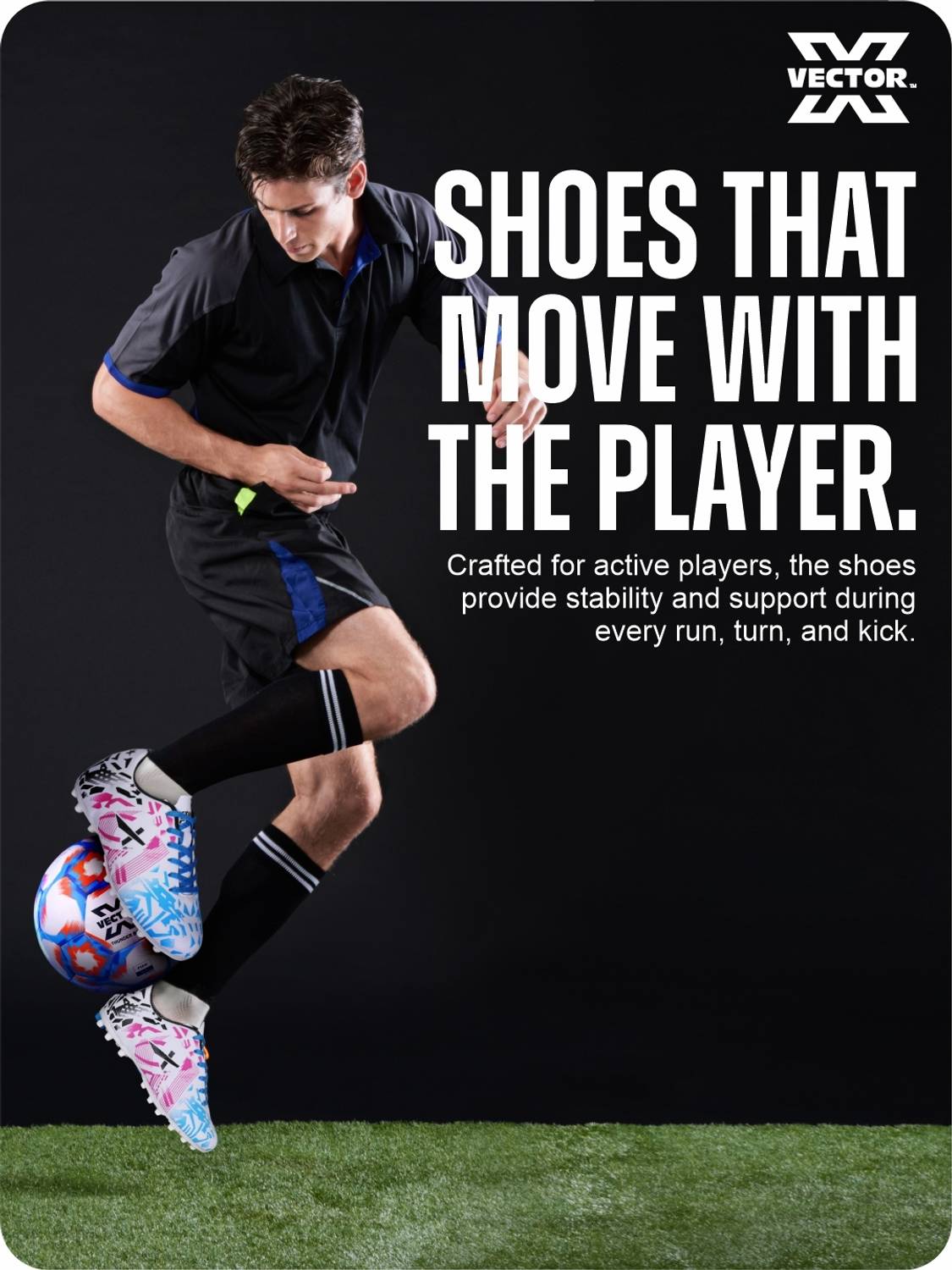 VECTOR X Fire Men's Indoor Futsal Shoes - Image 5