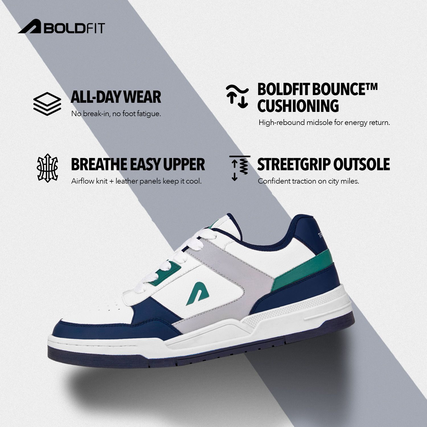 Image of BOLDFIT Dripbloc Sneakers for Men Sneakers For Men