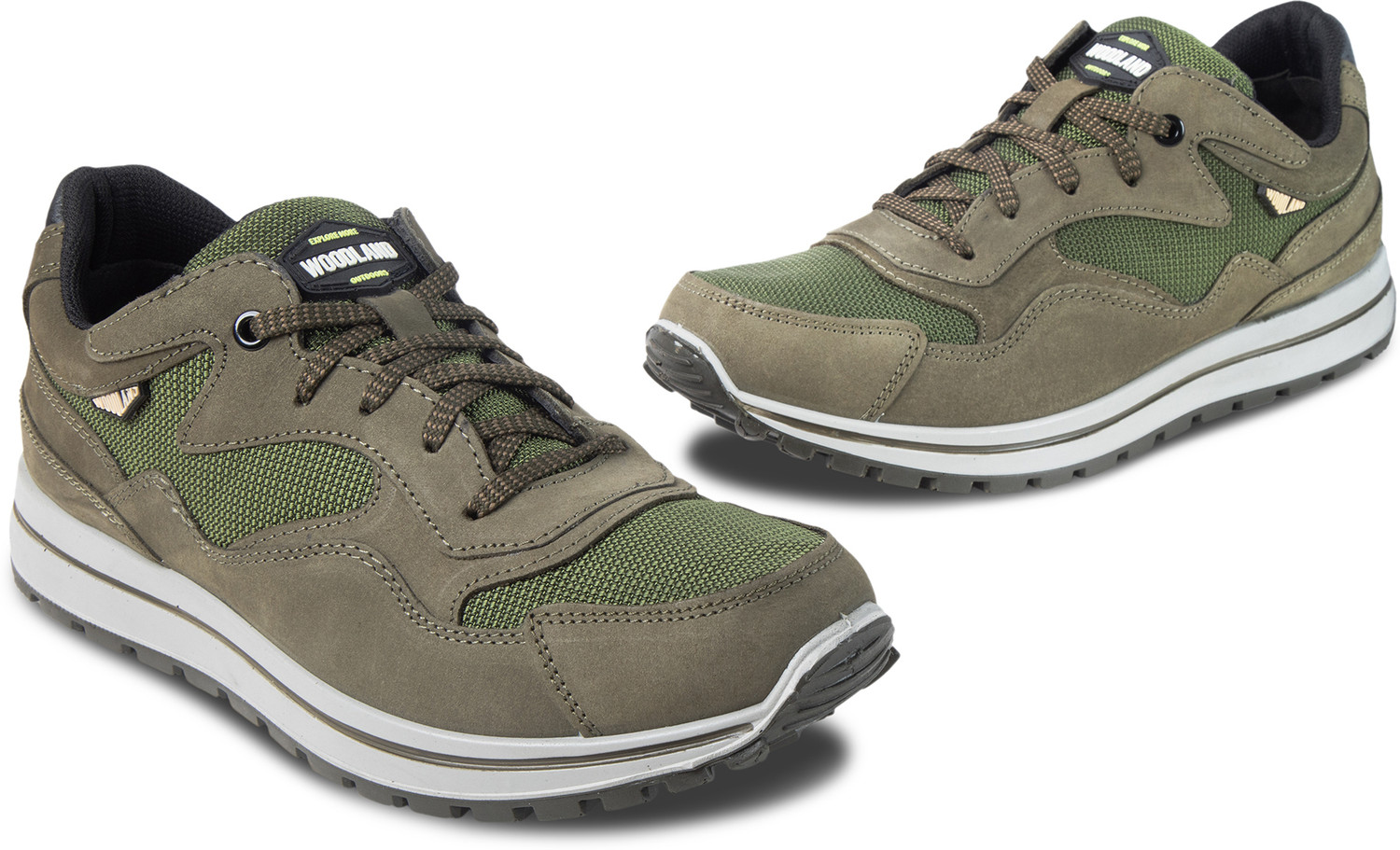 Image of WOODLAND Lace Up Lightweight Breathable Comfortable Daily Use Casuals For Men