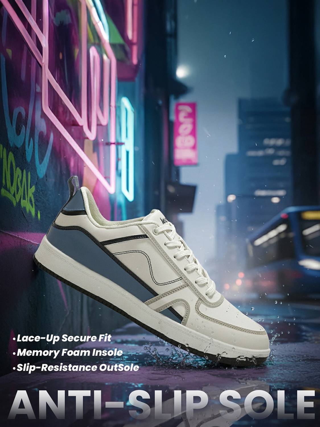 LIBERTY Men's White Sneakers - Image 2