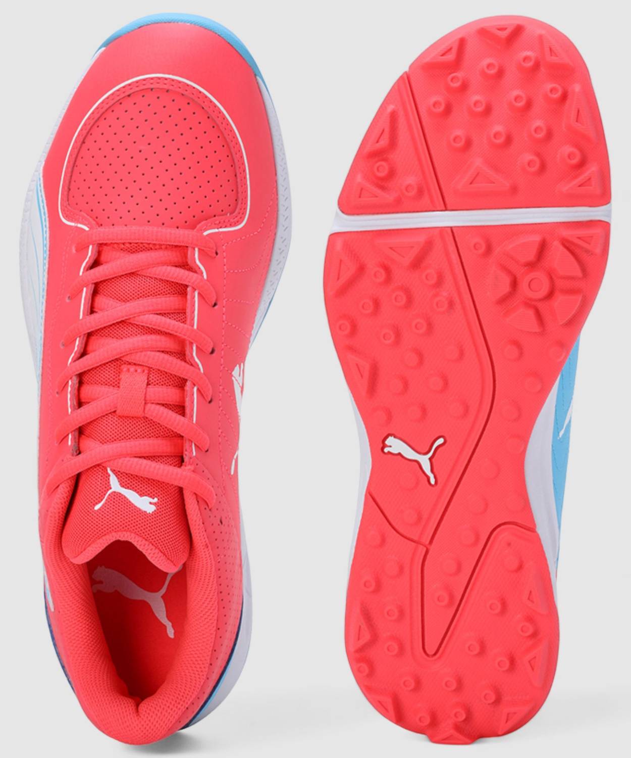 PUMA 24 FH Rubber Cricket Shoes For Men Blue - Image 4