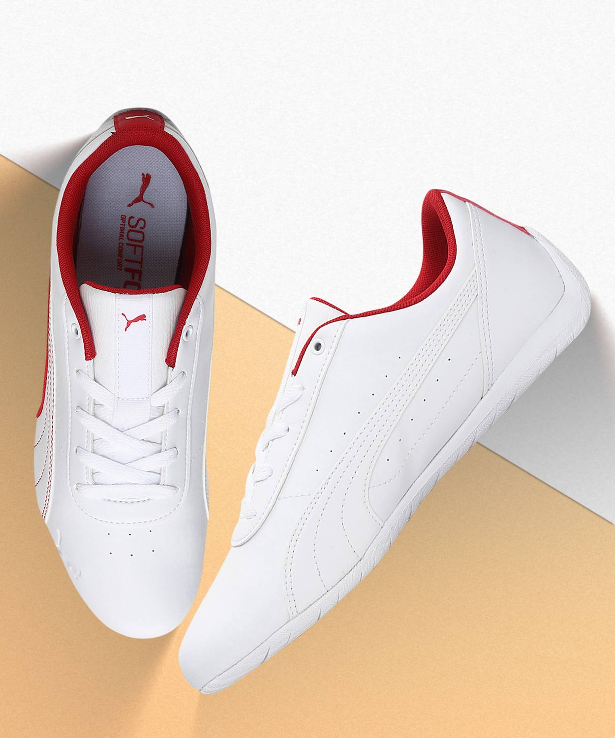 PUMA Ferrari Neo Cat Sneakers For Men White - Image 1