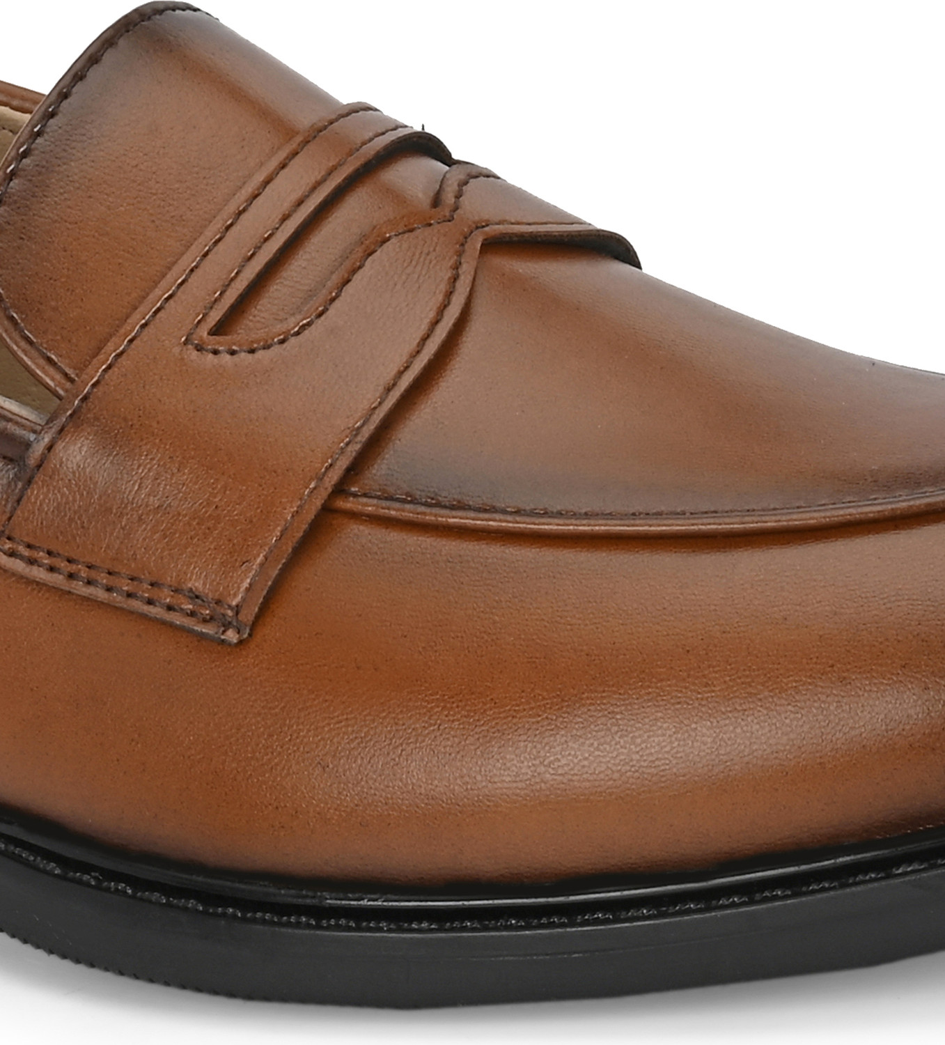 Image of House of Pataudi Stylish Loafers for Men With Soft Sole Casual & Semi-Formal Wear Slip On For Men (Tan, 7)