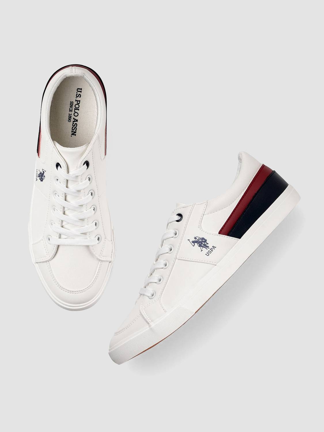 U.S. POLO ASSN. CLARKIN 7.0 Sneakers for Men, White - Image 2