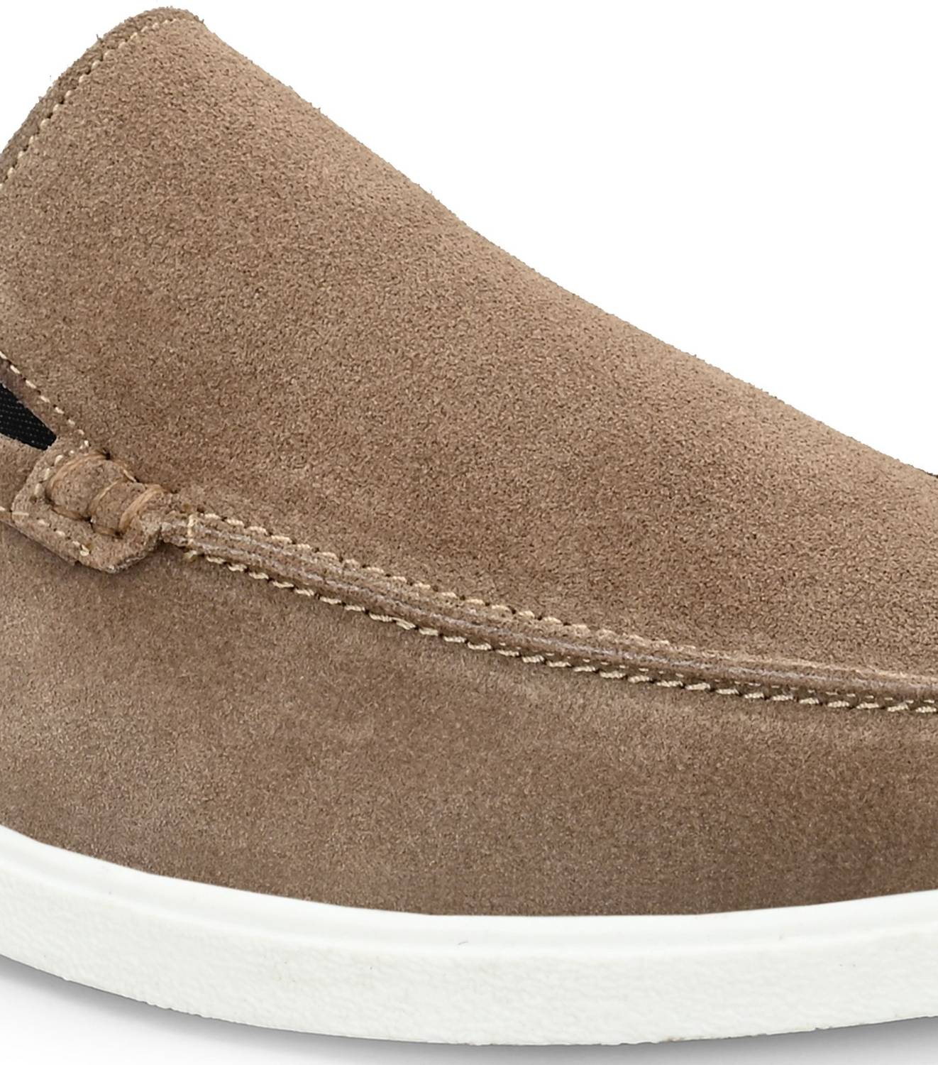 Just Leather Men Classic Suede Leather Loafers - Image 5