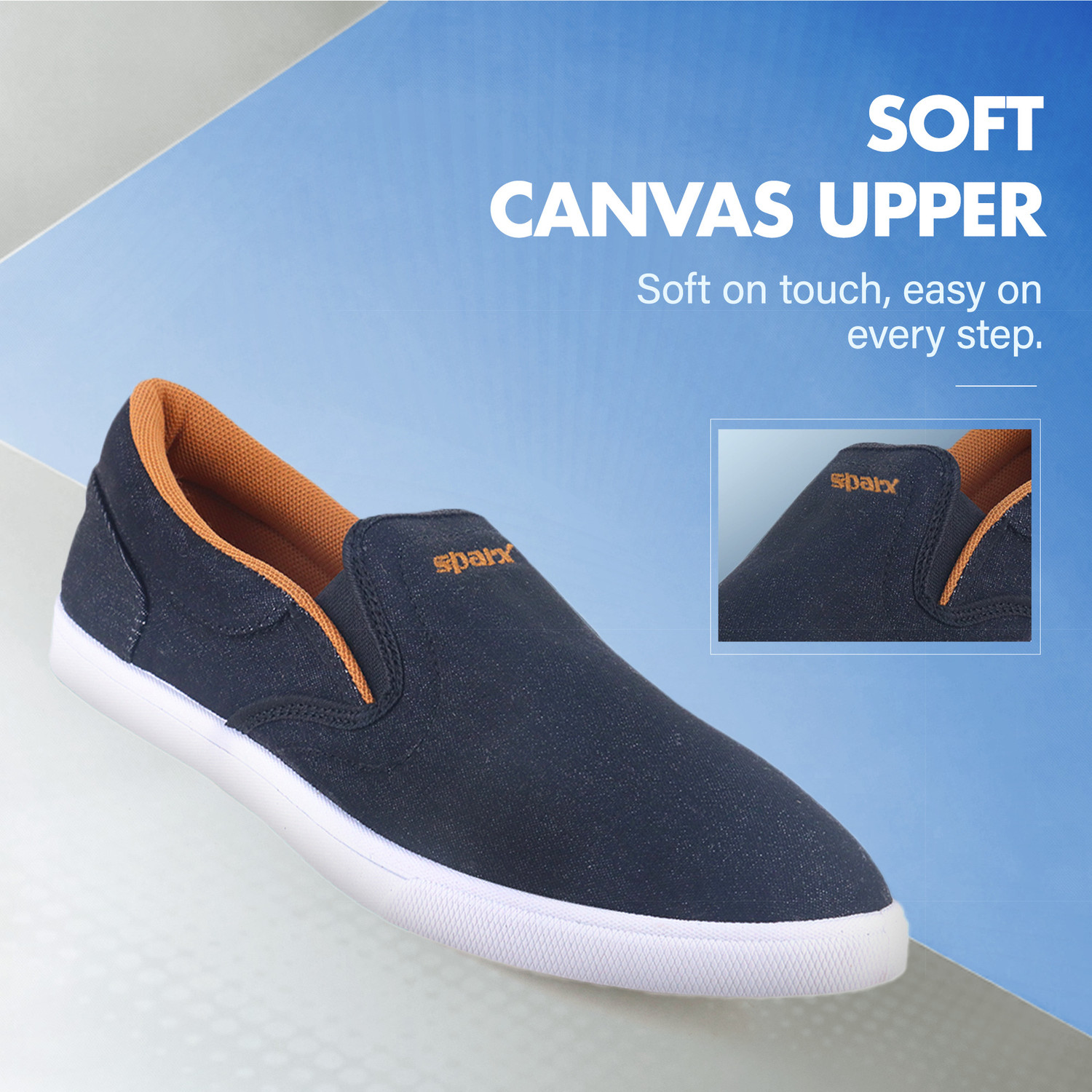 Image of Sparx SM 402 | Stylish, Comfortable | Slip On Sneakers For Men