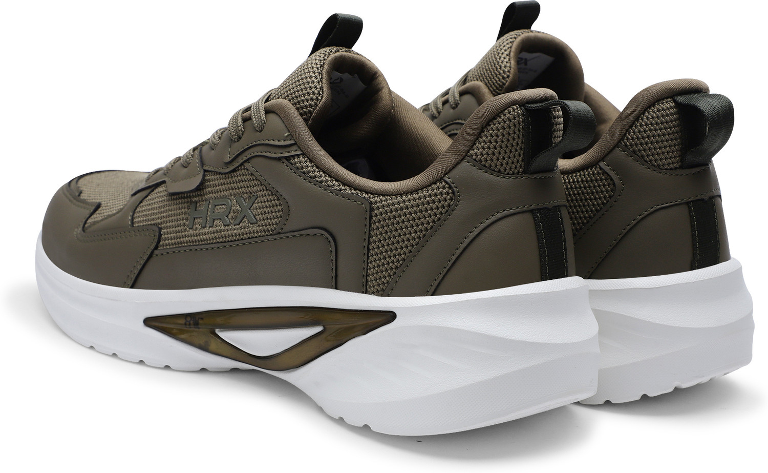 Image of HRX by Hrithik Roshan Running Shoes For Men (Green, 8)
