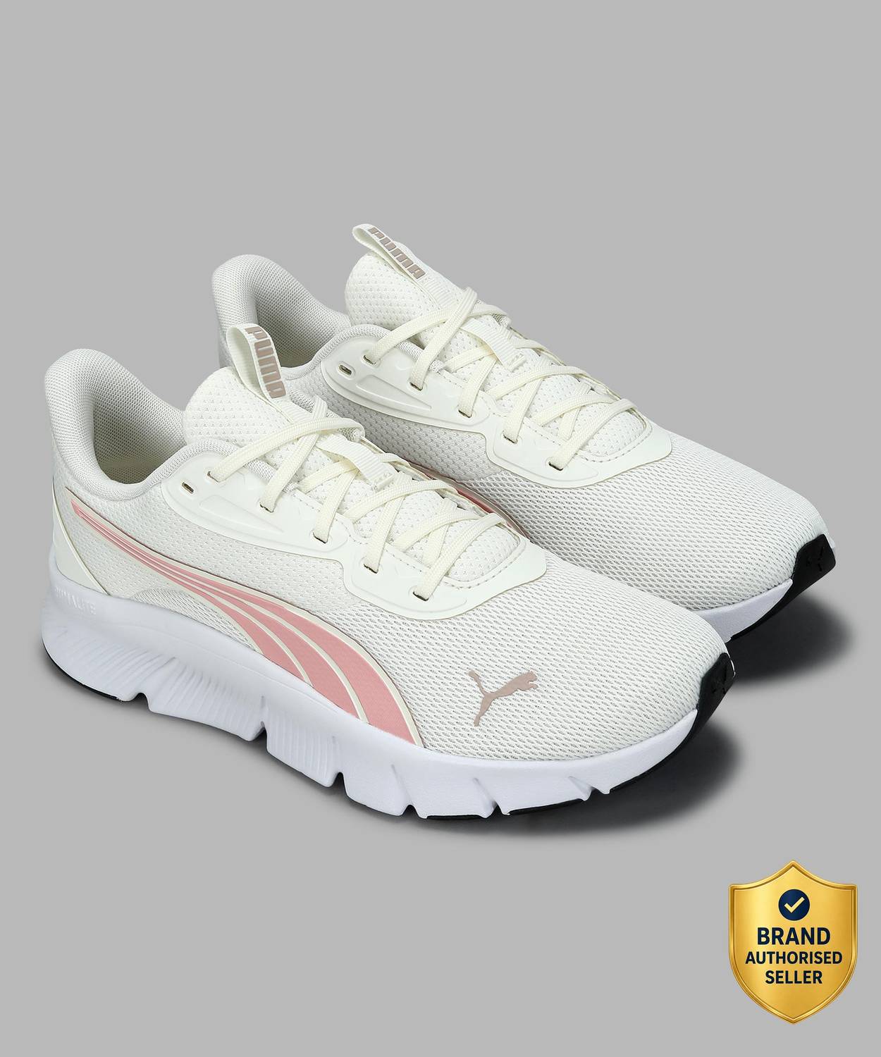 PUMA FlexFocus Lite Modern White Running Shoes - Image 1