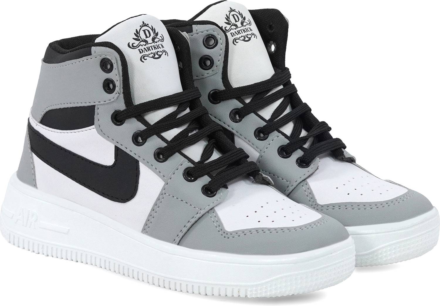 DARTKICK High Tops For Men Gray - Image 3