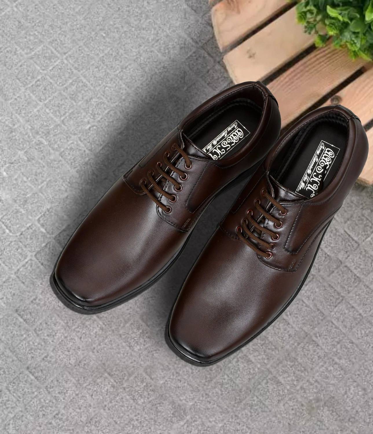 Aaeshu AAESHU Men’s Stylish Leather Lace-Up Shoes | Casual & Formal Office Wear Lace Up For Men