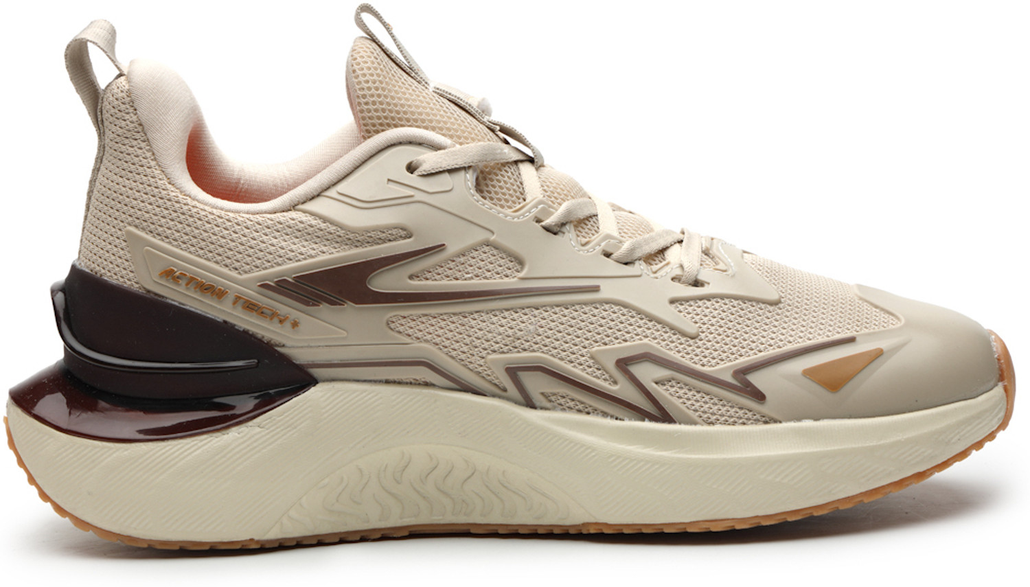 Image of action Athleo NITRO-1404 Lightweight Comfortable Durable Sports Lace-Up Running Shoes For Men