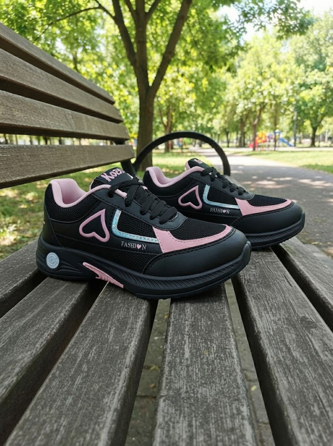 Image of Hsquare Fashion 101 Walking Shoes For Women (Black, 7)