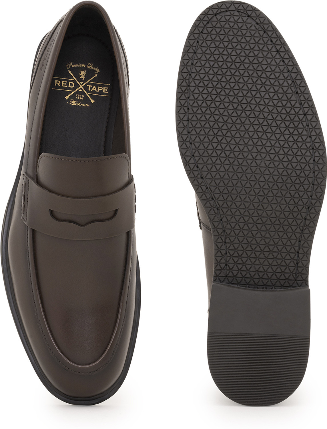 Image of RED TAPE Loafer Shoes| Formal Leather Slip-On Shoes Slip On For Men