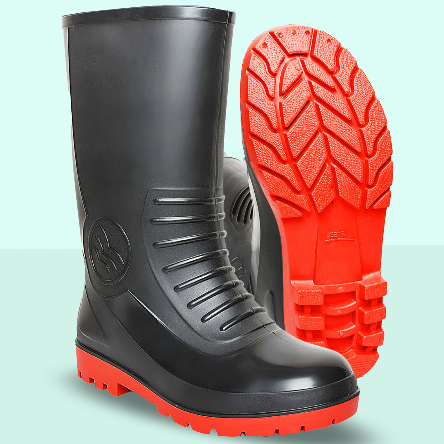 Image of Elecant PVC 10-inch Gumboots|| Oil and Water Resistant For Men