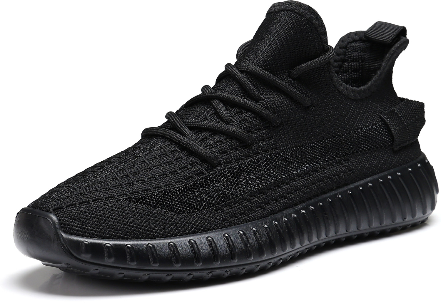Image of Duggu Men's Black Running Shoes Lightweight Breathable Sports Shoes for Men Sneakers For Men