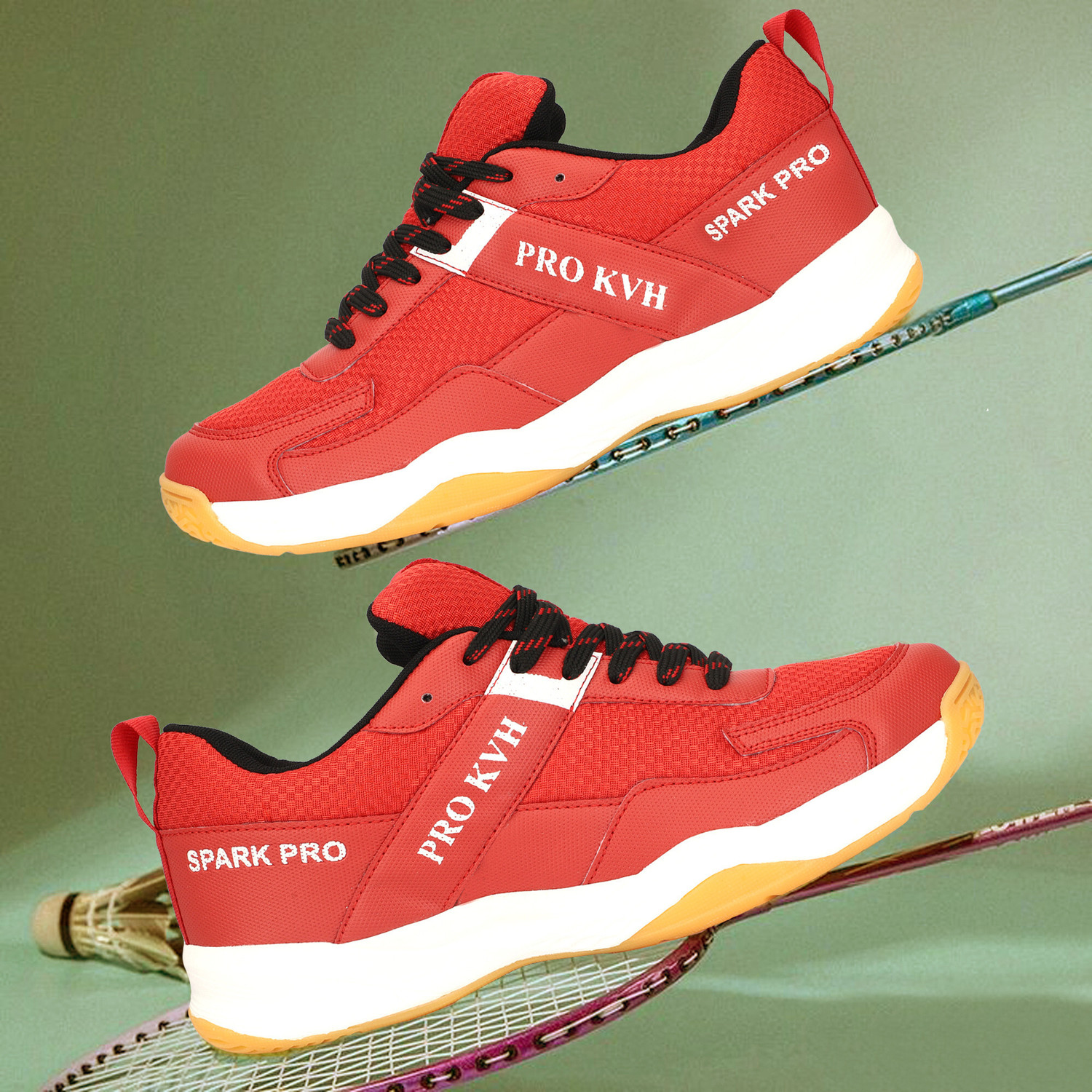Image of PRO KVH Spark Pro Memory Foam Non-Marking Gum Sole Shoes Squash & Table Tenni Badminton Shoes For Men