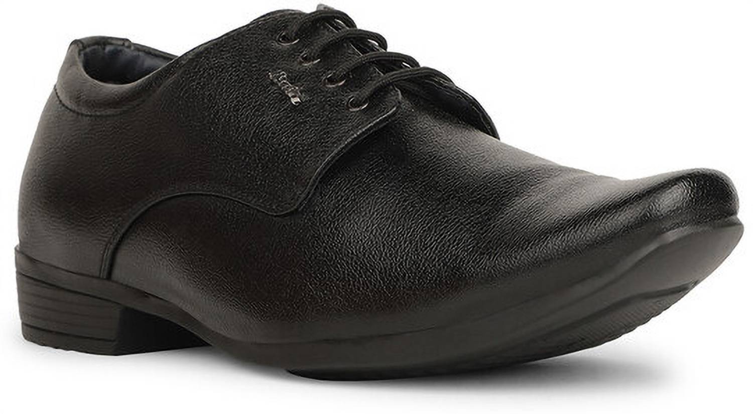 Bata Men's Black Derby Shoes - Image 2