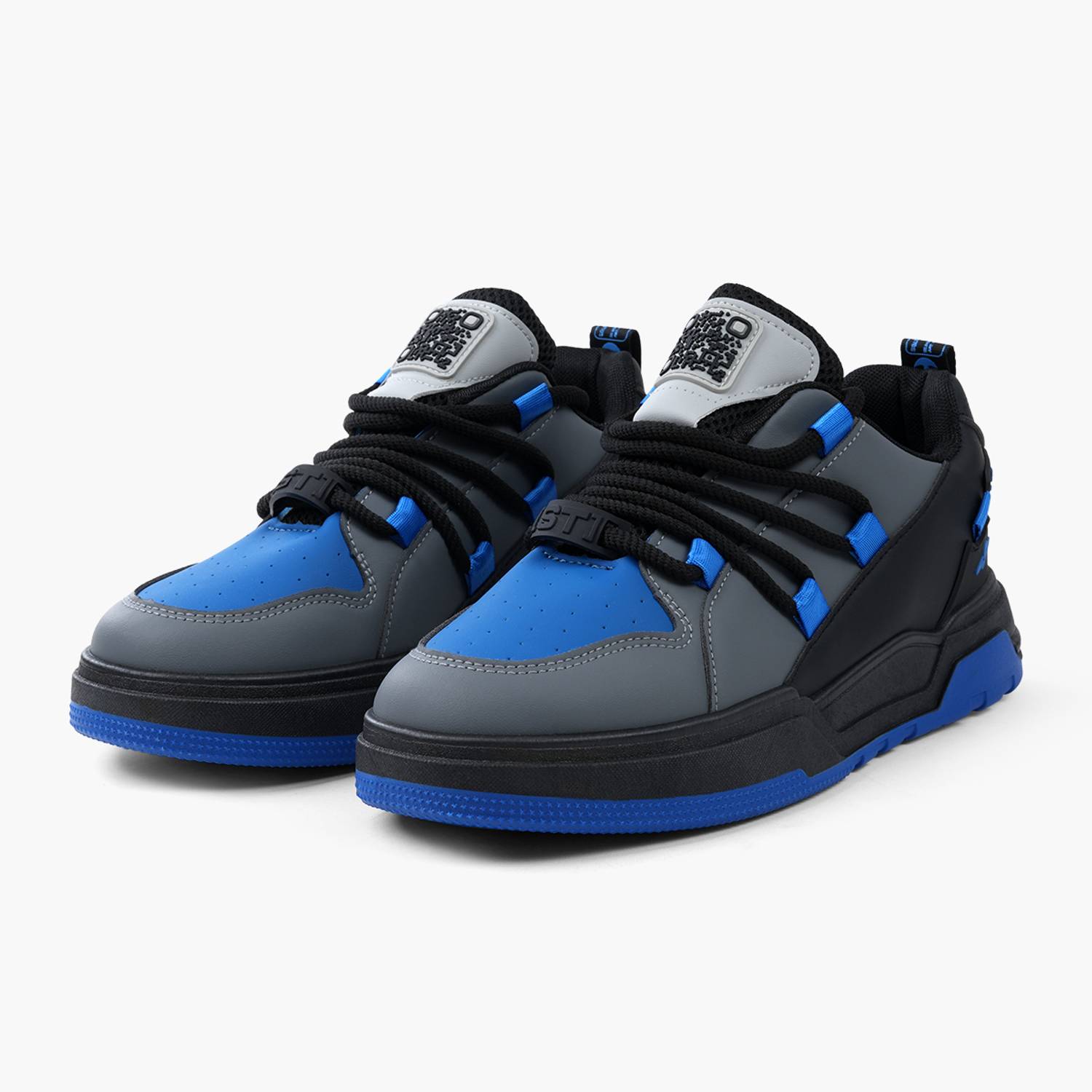 SOLETHREADS Trendy Sneakers for Men Black - Image 1