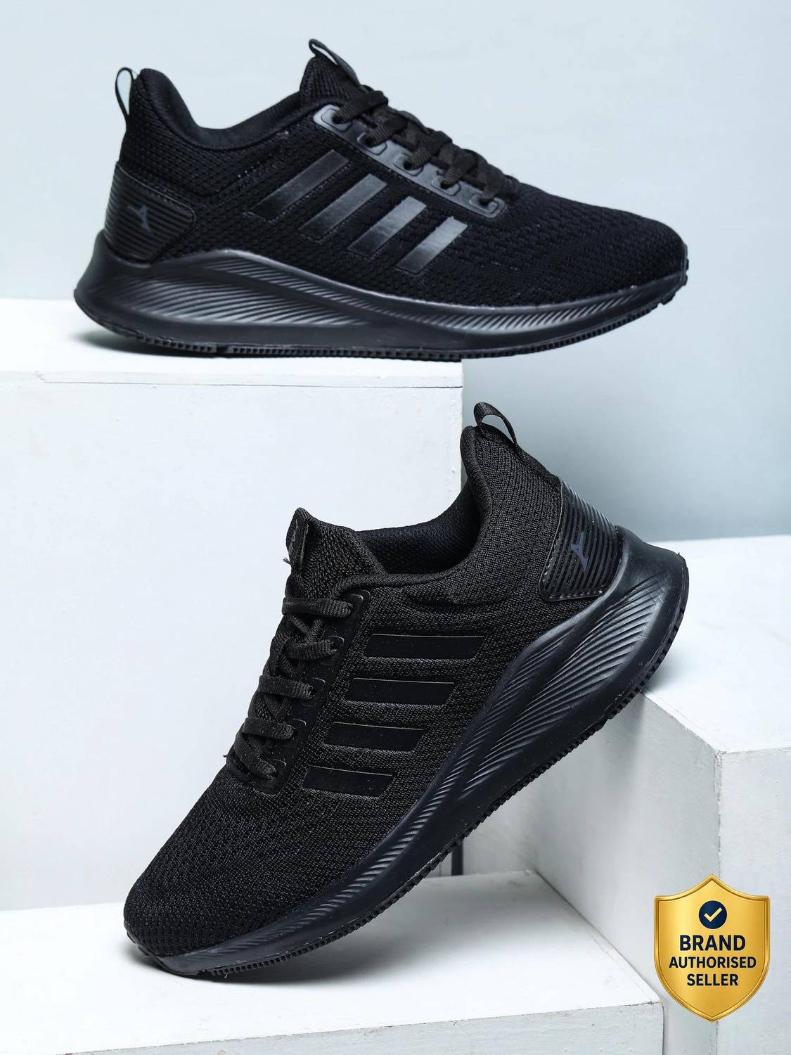 Abros SYLVAIN Running Shoes for Men (Black)