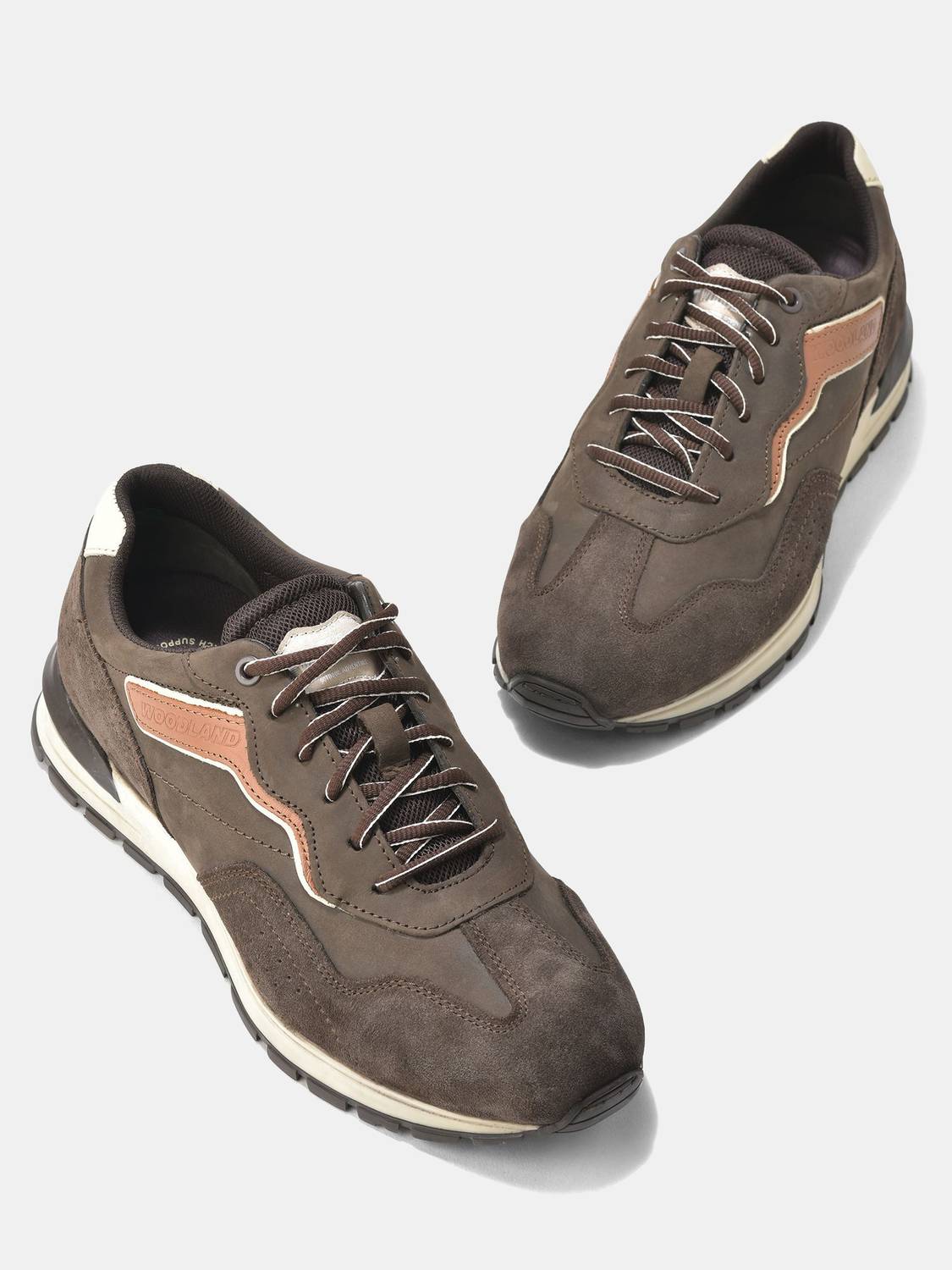 WOODLAND Men's Lace Up Casual Shoes - Image 5