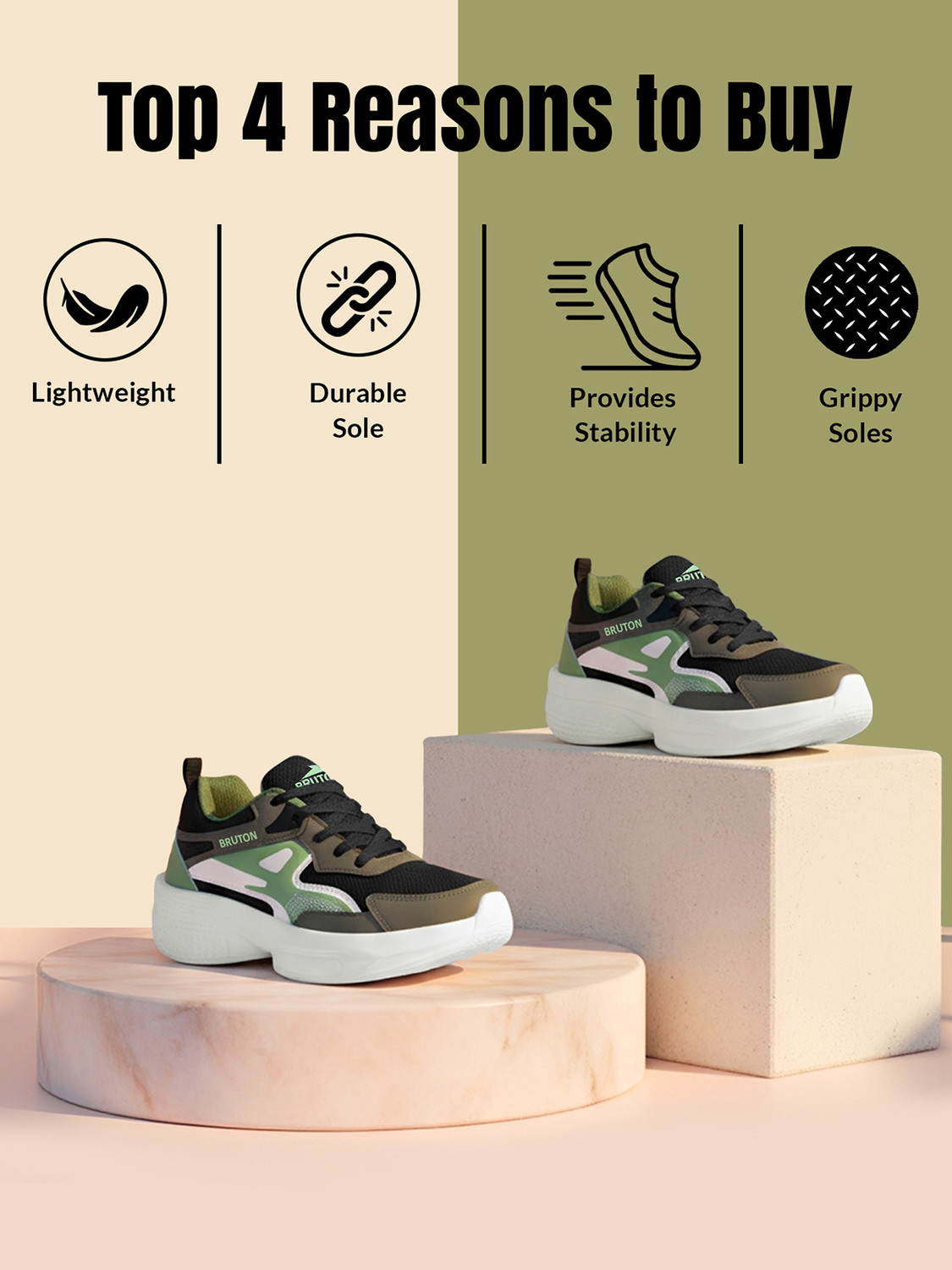 Image of BRUTON Ridgex-636 Running Shoes For Men