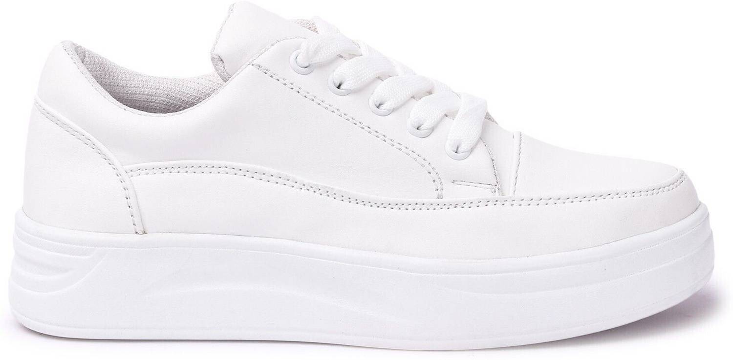 VENDOZ Women's Casual Stylish Sneakers (White) - Image 3