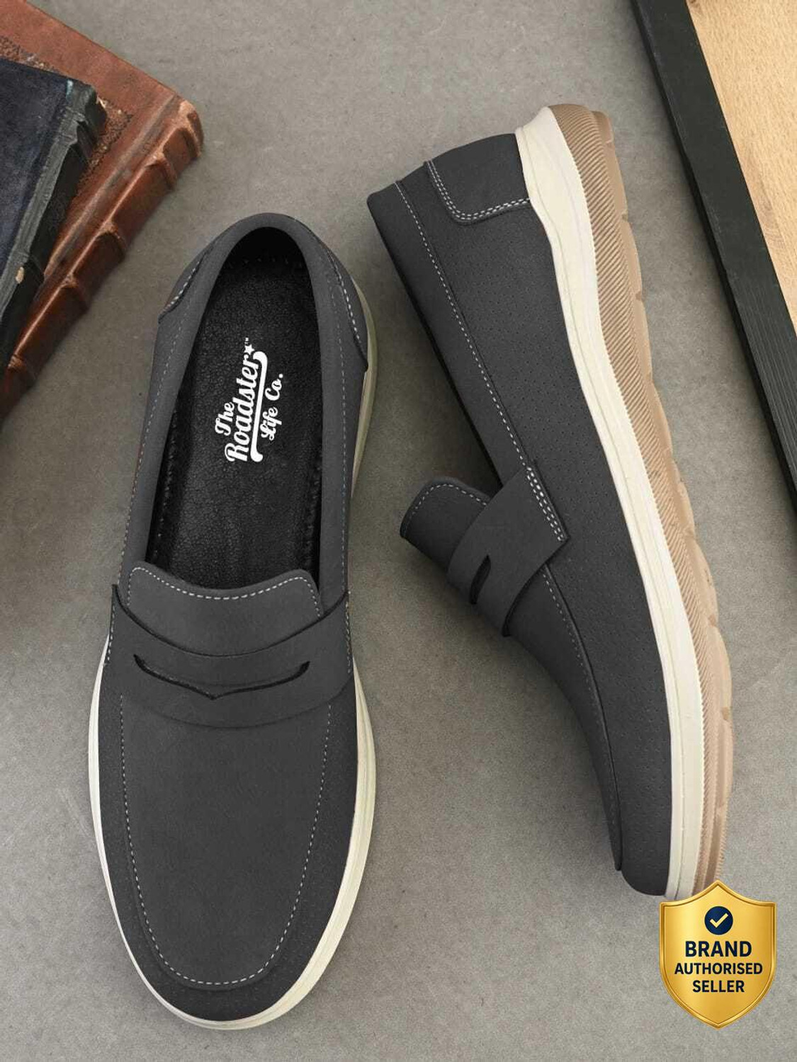 Image of Roadster Roadster Brown Flexible Penny casual Shoe For Men