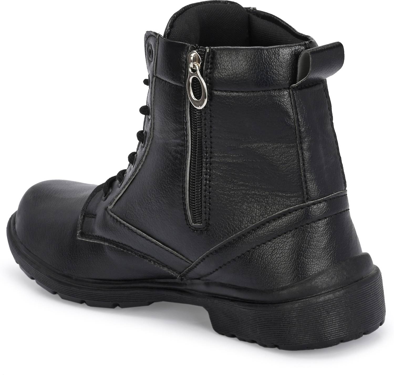 Shoe Island Men's Brown Leatherette Zipper Boots - Image 4