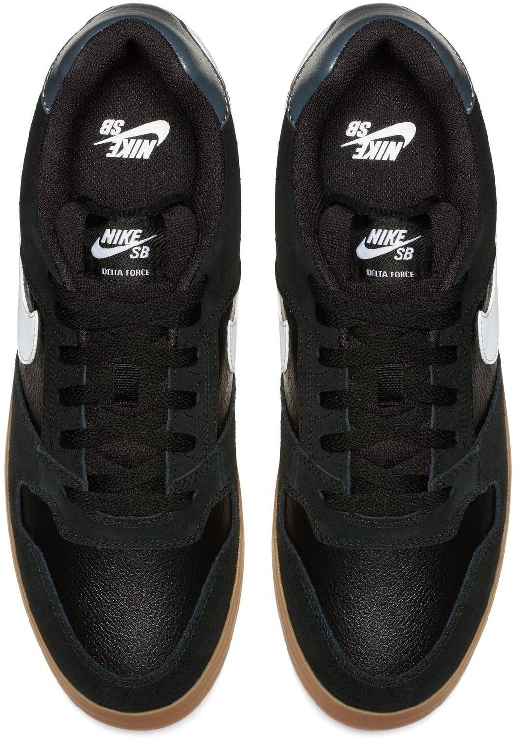 NIKE SB Delta Force Vulc Black Skateboard Shoes - Image 5
