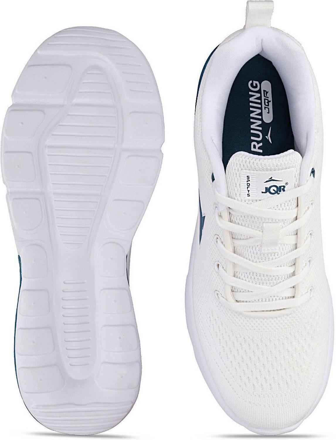 JQR EAST PLUS Men's White Running Shoes - Image 4