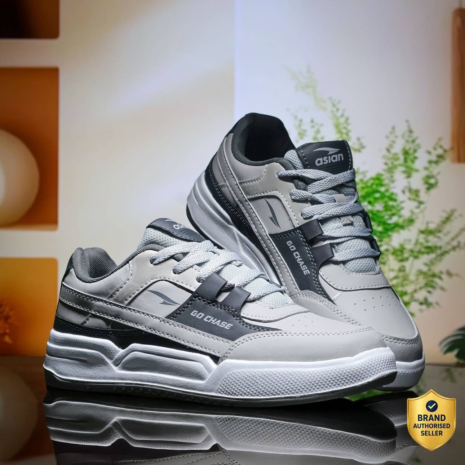 asian Unicorn-13 Men’s Sneakers | Stylish Daily Wear Shoes for Boys with Comfort Sneakers For Men (Grey , 9) — image 1 of 5